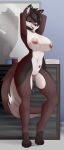  absurd_res anthro areola aroused aroused_face aroused_smile aura_(aurathedanishhusky) big_breasts black_nose blush bodily_fluids breasts brown_body brown_fur brown_hair butt canid canine canis collar collar_tag detailed_background digital_media_(artwork) domestic_dog ear_piercing eyelashes female fluffy fluffy_tail fur genital_fluids genitals hair hi_res huge_breasts husky looking_at_viewer mammal multicolored_body multicolored_fur nipple_piercing nipples nordic_sled_dog nude piercing pussy raxel sex simple_background smile solo solo_focus solo_in_panel spitz thathuskyaura white_body white_fur 