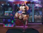  abs absurd_res arcade_machine asuko big_breasts big_butt breasts butt canid canine clothing erect_nipples female fingerless_gloves fishnet footwear fox gloves gun hair handwear hi_res high_heels leather looking_at_viewer makeup mammal mrxrayfire muscular muscular_female muscular_thighs neon_lights nipples panties piercing ranged_weapon red_hair smile smirk solo thick_thighs underwear undressing upskirt video_games weapon 