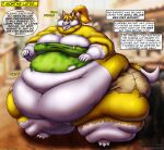  2022 absurd_res anthro belly big_belly big_breasts big_butt blush bodily_fluids bottomwear breasts breath butt canid canine clothing deep_navel digital_media_(artwork) english_text female fox fur hair hi_res huge_thighs hyper hyper_belly hyper_thighs if_hell_had_a_taste mammal morbidly_obese morbidly_obese_anthro morbidly_obese_female multicolored_body multicolored_fur navel obese obese_anthro obese_female open_mouth overweight overweight_anthro overweight_female panting ponytail rumbling_stomach shirt shorts solo stuffing sweat text thick_thighs tiffany_brewwer tongue tongue_out topwear torn_bottomwear torn_clothing torn_shirt torn_shorts torn_topwear two_tone_body two_tone_fur viroveteruscy weight_gain weight_gain_drive 