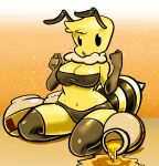 anthro arthropod bee bee_(minecraft) female female/female hi_res hymenopteran insect kaizooki microsoft minecraft mojang solo video_games xbox_game_studios 