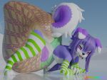  3d_(artwork) absurd_res anthro arm_warmers armwear ass_up big_diaper butt canid canine clothing diaper digital_media_(artwork) feces female hi_res huge_diaper hyper_messing jack-o&#039;_pose legwear madoka_starpunch mammal messing_diaper messy_diaper pooping pose presenting presenting_hindquarters scat soiled_diaper soiling soiling_diaper solo solo_focus teasing thigh_highs tongue tongue_out 