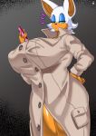 absurd_res anthro big_breasts breasts cellphone chiropteran clothed clothing female hi_res holding_cellphone holding_object holding_phone huge_breasts mammal phone rouge_the_bat sega solo sonic_the_hedgehog_(series) wirberlwind 