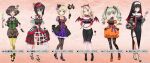  6+girls akiyama_yukari anchovy_(girls_und_panzer) bangs basket black_collar black_eyes black_footwear black_gloves black_hair black_hairband black_headwear black_nails black_pantyhose black_shirt blonde_hair blue_eyes blunt_bangs bob_cut boots bow_legwear braid bridal_garter brown_eyes brown_hair brown_shorts bubble_skirt candy carrying champagne_flute character_name closed_mouth clothing_cutout collar commentary_request cookie crescent_print cuffs cup darjeeling_(girls_und_panzer) demon_horns demon_wings detached_collar dress drill_hair drinking_glass fake_horns fake_wings fang fingerless_gloves flats food fork frilled_collar frilled_cuffs frilled_dress frilled_shirt frilled_skirt frills girls_und_panzer girls_und_panzer_senshadou_daisakusen! gloves green_hair green_shirt grey-framed_eyewear habit hair_intakes hair_ornament hair_ribbon hairband halloween halloween_costume hat high_heels highres holding holding_cup holding_food holding_fork holding_mask holding_plate horns jack-o&#039;-lantern jack-o&#039;-lantern_hair_ornament jewelry kawashima_momo kay_(girls_und_panzer) legwear_under_shorts lollipop long_dress long_hair long_sleeves looking_at_viewer mask masquerade_mask medium_dress medium_hair medium_skirt messy_hair midriff mini_hat mini_witch_hat monocle multiple_girls neck_ribbon necklace nishizumi_shiho nun off-shoulder_shirt off_shoulder official_alternate_costume official_art open_mouth orange_footwear orange_ribbon pantyhose plate puffy_short_sleeves puffy_shorts puffy_sleeves purple_dress purple_footwear purple_ribbon red_eyes red_headwear ribbon sandals screw_hair_ornament semi-rimless_eyewear shackles shirt short_dress short_hair short_sleeves shorts shoulder_cutout side_slit single_glove skeleton skirt skirt_hold smile spider_web_print standing standing_on_one_leg star_(symbol) stitches straight_hair torn_clothes translated twin_braids twin_drills twintails two-sided_fabric two-sided_headwear under-rim_eyewear wings witch_hat yellow_pantyhose 