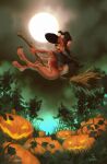  absurd_res ambiguous_gender anthro butt canid canine canis food fruit halloween hi_res holidays jack-o&#039;-lantern magic_user male mammal moon october pinup plant pose pumpkin red_wolf riley_(disambiguation) solo supernatural the_v00d00 voodoo witch wolf 