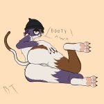  anthro b3a5t70 beanie big_butt big_eyes bodily_fluids butt clothing domestic_cat ear_piercing english_text epic_games feet felid feline felis female fortnite gaping gaping_pussy genital_fluids genitals hat headgear headwear hi_res mammal meow_skulls_(fortnite) pawpads paws piercing pussy pussy_juice solo text video_games 