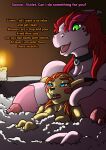  2025 andra_(januspeldragon) anthro areola bath_tub bathing big_breasts blue_eyes blush breasts candle candlelight choker collar_ring colored duo english_text fangs female fur generation_1_pokemon generation_2_pokemon green_eyes hair hi_res huge_breasts inside jewelry legendary_pokemon light lit_candle lugia mammal markings mole_(marking) multicolored_hair necklace nintendo nipples open_mouth orange_text pikachu pokemon pokemon_(species) pokemorph purple_text red_hair rodent shaded spacemoth spelling_error suds teeth text tongue two_tone_hair violet_volt_(swordfox) yellow_body yellow_fur 