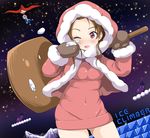  blush brown_hair hammer hood ice_climber ice_climbers left-handed mountain older red_eyes redlark skin_tight snow solo 