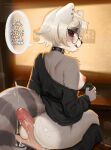  absurd_res accessory anthro bed bedroom_eyes big_breasts big_butt blush bodily_fluids breasts brown_body brown_fur butt close-up clothing collar controller cum cum_in_ass cum_inside cum_on_butt cumshot detailed detailed_fur duo ear_piercing ejaculation electronics eyewear female first_person_view fluffy fluffy_body fluffy_ears fluffy_hair fluffy_tail fur furniture game_console game_controller game_over game_over_screen gameplay_mechanics gaming gaming_setup genital_fluids genitals glasses grey_body grey_clothing grey_collar grey_fur grey_shirt grey_topwear hair heart_symbol hi_res huge_butt human human_on_anthro humanoid humanoid_body humanoid_genitalia humanoid_penis hybrid inside interspecies looking_at_viewer male male/female mammal markings microsoft multicolored_body multicolored_fur narrowed_eyes night nipples oversized_clothing oversized_shirt oversized_topwear penis piercing playful playing playing_video_game procyonid raccoon raccoon_ears raccoon_tail rear_view red_eyes relaxing round_glasses seductive shamelessa shirt sleepy_eyes smiley_face soft_body speech_bubble table tail tail_markings teasing text thick_thighs tongue tongue_out topwear two_tone_body two_tone_fur wearing_glasses white_body white_fur white_hair wide_hips xbox xbox_controller xbox_game_studios 