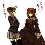  beatrice cosplay costume_switch lowres mikawa_(xxcrisp) multiple_girls thighhighs umineko_no_naku_koro_ni ushiromiya_ange 