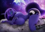 absurd_res anthro boots breasts clothing equid equine female footwear friendship_is_magic hasbro hi_res hooves-art horn horse mammal my_little_pony mythological_creature mythological_equine mythology pony princess_luna_(mlp) shoes solo space unicorn
