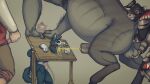 animal_genitalia animal_penis anthro anus arm_hair armor armpit_hair ball_grab balls big_balls big_penis blue_body blue_fur boarbat_(sump_roach) bodily_fluids body_hair bone claws dumbass_(eppicgamer) equine_genitalia equine_penis erection feral fisting forced fur genital_fluids genitals group group_masturbation hi_res larger_male male male/male mammal markings masturbation muscular open_mouth peeing penetration penis pointy_ears pupils rape rat_tail restraints rodent sex size_difference skaven skull skull_head skulldog_(species) smile stocks sump_roach tail urine urine_in_mouth vein veiny_penis vermintide warhammer_(franchise) watersports white_pupils