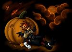  boy brown_hair halloween jack-o&#039;-antern jack-o'-antern jack-o'-lantern kingdom_hearts pumpkin sora sora_(kingdom_hearts) 