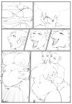 aedrion anthro belly big_breasts big_butt bottomwear breast_grab breast_play breasts butt clitoris clothing comic denim denim_bottomwear denim_clothing dominant dominant_female duo exposed_breasts face_lick female fingering gender_transformation genitals grope groping_crotch groping_from_behind growth gynomorph hand_on_breast hi_res human humanoid intersex jeans larger_female licking lips male mammal mature_female monochrome mtf_transformation narusewolf nipple_outline nipples overweight pants size_difference size_transformation snout snout_growth species_transformation submissive submissive_male thick_thighs tongue topwear torn_bottomwear torn_clothing torn_jeans torn_pants torn_topwear transformation transformation_through_bite undressing_partner vaginal vaginal_fingering vulva weight_gain wide_hips