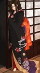  female highres japanese_clothes kejoro kejoro_(nurarihyon_no_mago) kejouro kejourou kimono nurarihyon_no_mago ponytail solo 