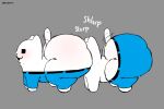  2026 anal annoying_dog_(undertale) artist_name axoarts big_butt black_eyes black_nose blue_bottomwear blue_clothing blue_pants blush bottomwear butt canid canine canis clothing digital_media_(artwork) domestic_dog duo feral feral_on_feral fur grey_background hi_res if_a_dog_wore_pants male male/male male_rimmed male_rimming male_rimming_male mammal meme motion_lines oral pants quadruped rimming rimming_male sex side_view simple_background tail tail_motion tailwag text thick_thighs undertale undertale_(series) white_body white_fur white_tail 