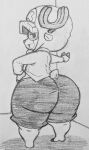  absurd_res anthro big_butt bottomwear butt capreoline cervid cervine clothing fauxtellno1 hat headgear headwear hi_res hooves horn huge_butt humanoid long_sleeves male mammal one_piece reindeer scut_tail short_tail shorts smile solo thick_thighs tony_tony_chopper traditional_media_(artwork) wide_hips 