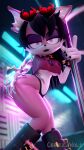  3d_(artwork) absurd_res coel3d dancing digital_media_(artwork) fan_character female hi_res pole pole_dancing scarlet_(coel3d) sega solo sonic_the_hedgehog sonic_the_hedgehog_(series) 