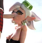  3d_(artwork) animal_humanoid bodily_fluids breasts butterdubious cephalopod cephalopod_humanoid clothing digital_media_(artwork) duo ear_piercing exposed_breasts fellatio female freckles genitals hair hi_res humanoid humanoid_pointy_ears inkling looking_at_viewer male male/female marie_(splatoon) marine marine_humanoid mollusk mollusk_humanoid nintendo nipples oral penile penis piercing pseudo_hair saliva sex simple_background splatoon tentacle_hair tentacles video_games white_hair 