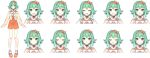  1girl a.i._voice closed_eyes expressions full_body grin gumi looking_at_viewer nou_(nounknown) official_art open_mouth pigeon-toed simple_background smile standing vocaloid white_background 