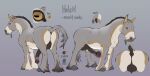  absurd_res animal_genitalia animal_penis asinus balls big_penis donkey equid equine equine_penis erection feelferal feral flared_penis genitals gibbons hi_res horizontal_pupils horse hybrid male mammal model_sheet mule penis pupils 