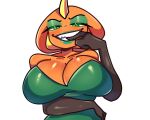  anthro big_breasts brall_(pinkshonen) breasts female fur reptile scalie snake solo unknown_artist 