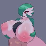  1:1 big_breasts breasts duo female gardevoir generation_3_pokemon hand_on_breast head_between_breasts hi_res huge_breasts human humanoid male male/female mammal monky22 nintendo nipples open_mouth pokemon pokemon_(species) red_eyes video_games white_body 