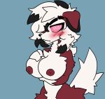  anthro big_breasts blush breasts digital_drawing_(artwork) digital_media_(artwork) erect_nipples fan_character female fluffy generation_7_pokemon hi_res invalid_tag lycanroc midnight_lycanroc nintendo nipples pokemon pokemon_(species) video_games wide_hips 