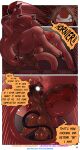  aamon_(james_howard) anal anthro big_penis chiropteran comic demon dialogue duo full_nelson genitals gynomorph hi_res huge_penis hyper hyper_genitalia hyper_penis intersex intersex/male james_howard male mammal onlyfans patreon penis size_difference small_dom_big_sub subscribestar super_strength tina_(james_howard) 