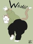  absurd_res big_butt butt cat_tail chubby_anthro chubby_cheeks chubby_male domestic_cat felid feline felis hi_res lucas_(elchilenito) male mammal moobs overweight smutbank08 solo tripping 