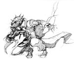  dfo dungeon_and_fighter dungeon_fighter_online gun gunner gunner_(dungeon_and_fighter) handgun male male_focus monochrome pistol sandals sketch sunglasses weapon 