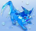  blue bubble bubbles eat fish looking_up pokemon purple_eyes vaporeon 