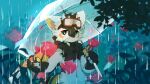  16:9 2026 2_horns 4_fingers anthro aquatic biped blue_eyes blush blush_lines butterfly_dragon cel_shading chest_tuft digital_drawing_(artwork) digital_media_(artwork) dragon dragon_horn eyewear eyewear_on_head fingers fish fructose_(fructose_c) fur furred_dragon furred_scalie goggles goggles_on_head hi_res hlg7777 horn inner_ear_fluff kemono looking_at_viewer male markings multicolored_body multicolored_fur mythological_creature mythological_scalie mythology navel orange_markings outside pawpads paws raining scalie shaded solo standing tuft umbrella wallpaper white_body white_fur widescreen wings 