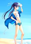  armpits bad_anatomy bangs beach blue_eyes blue_jacket bottle breasts camisole coat covered_nipples crop_top cutoffs day denim denim_shorts drawstring error expressionless from_side hair_ribbon holding holding_bottle jacket long_hair looking_afar midriff navel no_bra norizou_type-r ocean open_clothes open_fly open_jacket original outdoors panties profile purple_hair ribbon short_shorts shorts sky sleeves_pushed_up sleeves_rolled_up small_breasts solo tank_top twintails unbuttoned underwear unzipped water_bottle white_panties wind zipper 