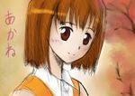  bob_cut brown_hair higurashi_akane mai_hime my-hime oekaki school_uniform short_hair smile 