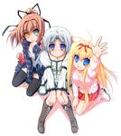  3girls ai_(dragon_crisis!) blush dragon_crisis! maruga_(dragon_crisis!) multiple_girls rose_(dragon_crisis!) smile 