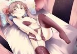  bad_id bad_pixiv_id bra brown_eyes brown_hair furisuku garter_belt lingerie panties shirai_kuroko solo thighhighs to_aru_kagaku_no_railgun to_aru_majutsu_no_index twintails underwear 