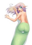  breasts highres lamia monster_girl naga nipples pointy_ears smile 