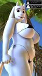  3d_(artwork) absurd_res anthro beach big_breasts bikini boss_monster bovid breasts caprine chubby_female clothing curvy_figure daemont92 digital_media_(artwork) female first_person_view frisk_(undertale) goat hand_holding hi_res human looking_at_viewer mammal mature_female navel seaside side_boob solo source_filmmaker swimwear thick_thighs toriel under_boob undertale undertale_(series) video_games voluptuous wide_hips 