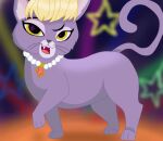  2016 delilah_(lps) domestic_cat fangs felid feline felis female feral fur gem hair hasbro jewelry jimfoxx littlest_pet_shop looking_at_viewer mammal necklace nude open_mouth paws pearl_(gem) pearl_necklace raised_tail side_view solo tongue whiskers 