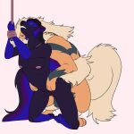  1:1 anthro anthro_on_feral anthro_penetrated antoszowa arcanine balls bestiality blue_body blue_furferal_penetrating bodily_fluids breasts duo duo_focus female female_on_feral female_penetrated feral feral_penetrating feral_penetrating_anthro from_behind_position fur generation_1_pokemon genital_fluids genitals group hair hi_res humanoid_genitalia humanoid_pussy hyper hyper_genitalia interspecies jewelry kneeling male male/female male_penetrating male_penetrating_female mammal mephitid nintendo nude on_ground paws_on_hips penetration pokemon pokemon_(species) pokephilia pussy pussy_juice rope sex size_difference skunk smile teeth vaginal vaginal_penetration video_games 