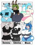  3:4 absurd_res anthro bec_(lobokosmico) big_breasts big_butt black_body black_hair blue_body blue_hair breasts butt canid canine canis clothed clothing esmeralda_(riku9797) fan_character female five_nights_at_freddy&#039;s five_nights_at_freddy&#039;s_2 generation_4_pokemon green_hair grey_body grey_hair group hair hi_res huge_breasts huge_butt lagomorph leporid lutrine mammal mustelid nintendo pachirisu partially_clothed pokemon pokemon_(species) rabbit rodent scar sciurid scottgames toy_bonnie_(fnaf) unknown_artist video_games white_body wolf 