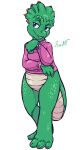  anthro bottomless bottomless_female charlene_sinclair clothed clothing dinosaurs_(series) female hi_res jamoart solo 