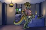  bottomless bottomless_female charlene_sinclair clothed clothing dinosaur dinosaurs_(series) female reptile scalie shieltar 