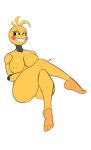 @113poppy absurd_res animatronic avian big_breasts bird breasts chica_(fnaf) chicken clothing eyelashes female five_nights_at_freddy&#039;s five_nights_at_freddy&#039;s_2 galliform gallus_(genus) hi_res humanoid legwear machine phasianid poppy&#039;s69 robot robot_humanoid scottgames sharp_teeth smile solo teeth thick_thighs toy_chica_(fnaf) video_games yellow_body 