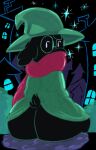  absurd_res anthro bovid butt caprine clothed clothing deltarune eyewear glasses goat hi_res looking_back male mammal outside partially_clothed presenting presenting_hindquarters ralsei solo undertale_(series) video_games zeebsart 