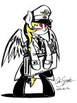  absurd_res cdrspark clothing equid equine female feral friendship_is_magic hasbro hat headgear headwear hi_res mammal military_cap military_uniform my_little_pony pegasus solo spark_apocalypse uniform wings 