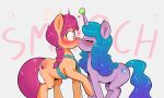  &lt;3 2021 another_pony_(artist) ball black_eyes blue_hair blush digital_media_(artwork) duo earth_pony embrace equid equine eyes_closed female female/female feral hair hasbro hi_res hooves horn horse hug izzy_moonbow_(mlp) kiss_on_lips kissing long_hair mammal mlp_g5 multicolored_hair my_little_pony orange_body pink_hair pony purple_body purple_hair raised_hoof satchel smile smooch smooching sunny_starscout_(mlp) surprise surprise_kiss surprised_expression tennis_ball two_tone_hair unicorn unicorn_horn 