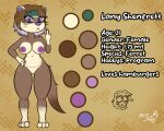  anthro arturfox breasts domestic_ferret female genitals hi_res mammal model_sheet mustela mustelid musteline nude original_characters pussy solo true_musteline 