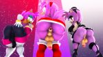  16:9 2020 3d_(artwork) accessory amber_eyes amy_rose amy_rose_the_werehog anthro anus big_butt billynr boots bottomless bubble_butt butt clothed clothing crossgender digital_media_(artwork) eulipotyphlan eyelashes eyeshadow footwear ftg_crossgender fti_crossgender fur genitals gloves goth gradient_background green_eyes group gynomorph hair handwear headband hedgehog hi_res intersex looking_at_viewer looking_back maid_uniform makeup mammal multicolored_body multicolored_fur penis penis_towards_viewer pink_body pink_fur pink_hair rouge_the_bat sega simple_background sonic_the_hedgehog_(series) sonic_unleashed source_filmmaker tan_body tan_fur thick_thighs trio two_tone_body two_tone_fur uniform upskirt were wereeulipotyphlan werehog wide_hips widescreen 