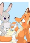  animated anthro blinking blush bodily_fluids breathing canid canine clenched_teeth diaper digital_media_(artwork) disney duo ear_twitch eye_contact eyes_closed female fox genital_fluids infantilism judy_hopps kneeling lagomorph leporid long_ears looking_at_another looking_down lying male male/female mammal masturbation messyszop mutual_masturbation nick_wilde nyanyakotarou on_back pixel_(artwork) pixel_animation rabbit sex_toy shirtless short_playtime smile sweat sweatdrop tail_motion tailwag teeth urine vibrator wet_diaper wetting zootopia 